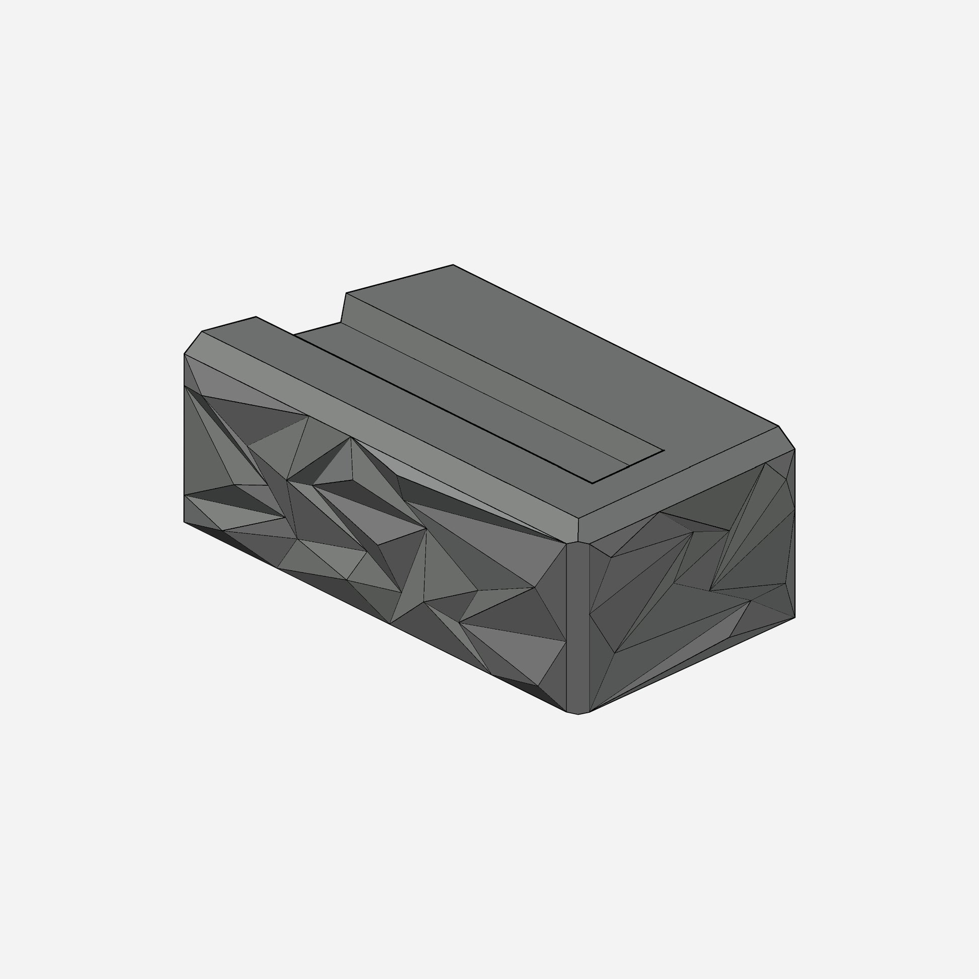 3D Ansicht eines Mauersteins der Variante C